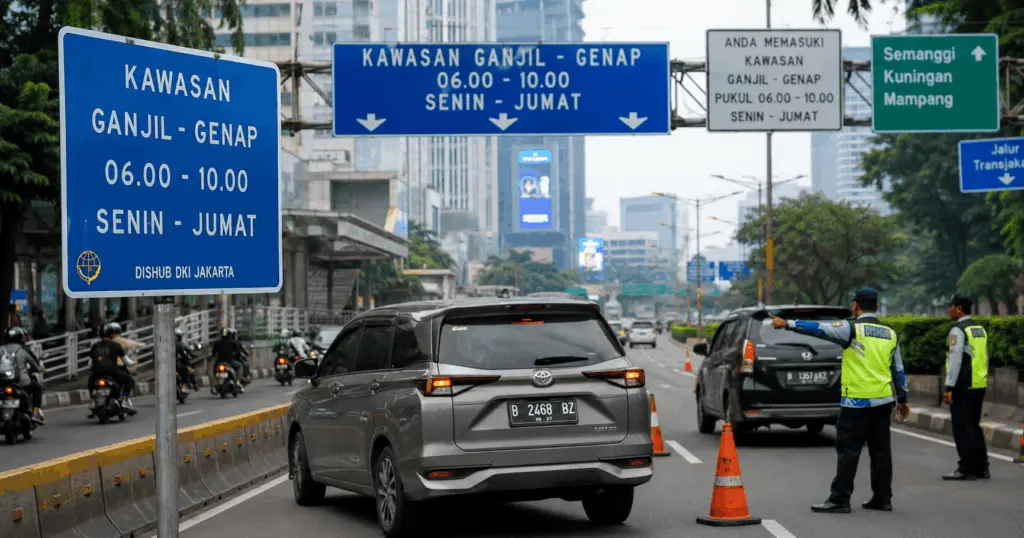 Ganjil Genap Jakarta Senin 24 Agustus 2026