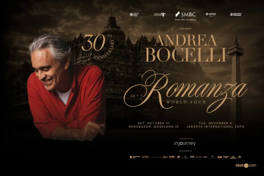 Andrea Bocelli di Borobudur