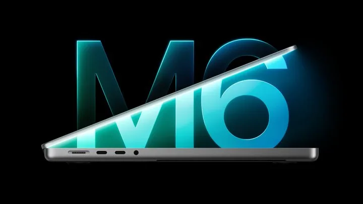 MacBook Pro 14 inci dengan chip M6 dalam materi resmi peluncuran Apple.